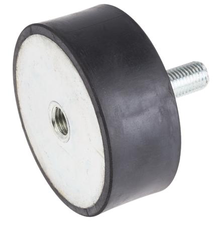 171-2614 RS PRO M16 Anti Vibration Mount, Male to Female Bobbin with 499.51kg Compression Load