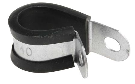 186-5375 RS PRO Black Plated Steel Attach P, 14mm Max. Bundle
