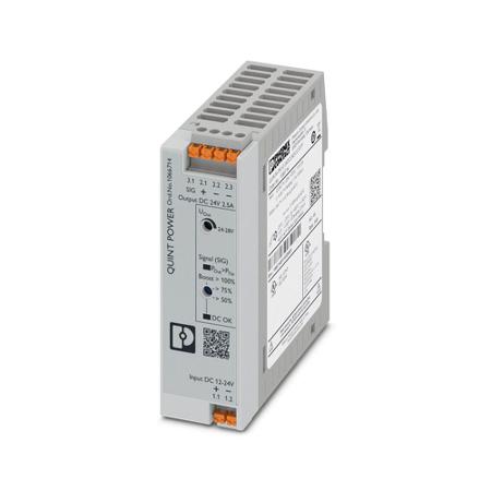 1066714 QUINT POWER DC-DC Converter, 24V dc/, 12 → 24 V dc Input, 60W, DIN Rail