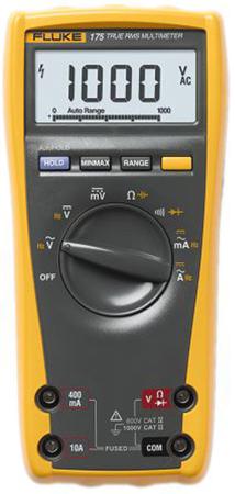 FLUKE 175 Fluke 175 Handheld Digital Multimeter, True RMS, 10A ac Max, 10A dc Max, 1000V ac Max