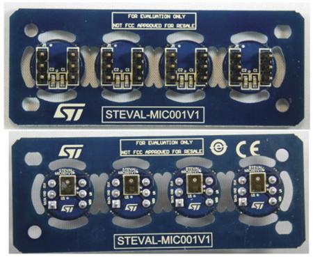 STEVAL-MIC001V1 STMicroelectronics Microphone Coupon Board Based on the MP34DT05-A Digital MEMS Daughter Board for MP34DT05-A,