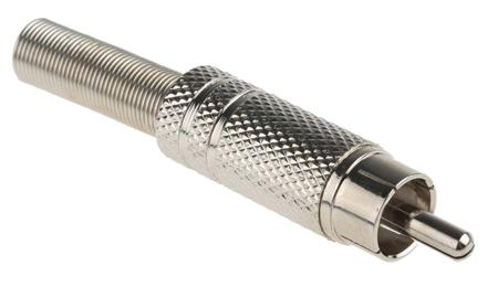 548-9026 RS PRO Gold Cable Mount RCA Plug, Nickel Plated