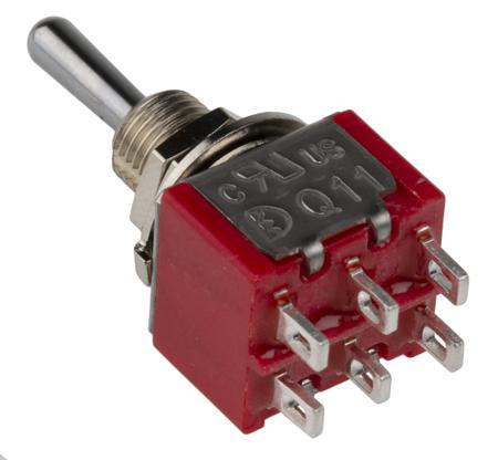 394-421 RS Pro DPDT Toggle Switch, On-Off-On, Panel Mount