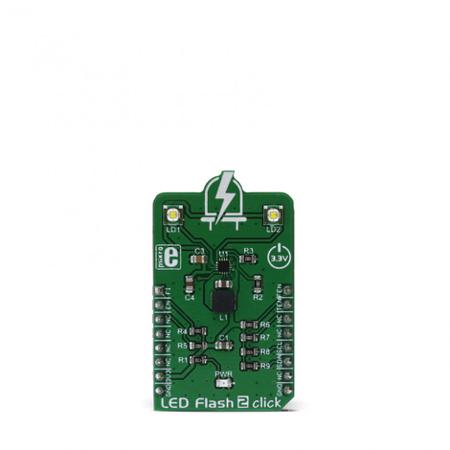 MIKROE-2830 MikroElektronika , LED Flash 2 Click LED Driver LED Driver for MIC2870 for Flash or Torch Light