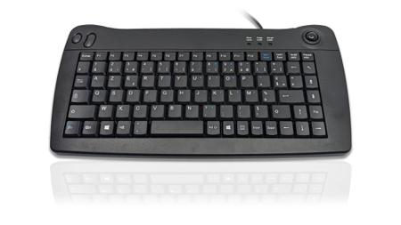 KYBAC5010-PBKFR Ceratech  Wired PS/2, USB Compact Keyboard, QWERTY (French), Black