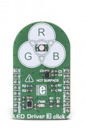MIKROE-2950 MikroElektronika , LED Driver 3 Click for NCP5623B, PCA9306 for and in many Decorative Colored Lighting