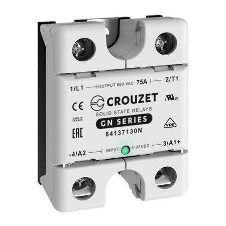 84137130N Crouzet GN Series Solid State Relay, 75 A Load, Panel Mount, 660 V rms Load