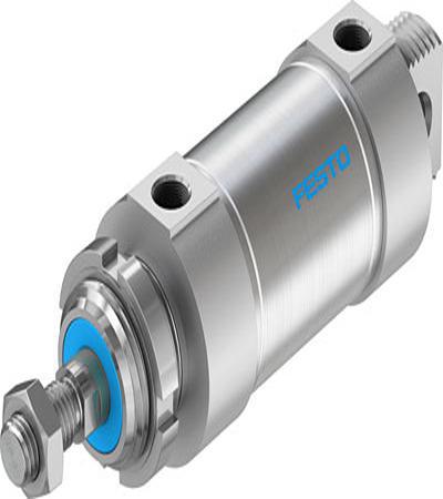 DSNU-63-40-PPS-A Festo Pneumatic Piston Rod Cylinder - DSNU-63-40, 63mm Bore, 40mm Stroke, DSNU Series, Double Acting
