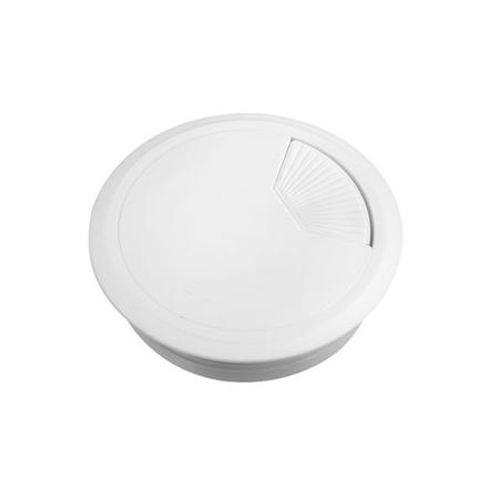 INS61211 Schneider Electric Unica system+ White Plastic 80mm Cable Grommet