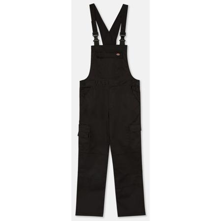 DK0A867NBLK1 Dickies Black Reusable Bib & Brace, XXXL