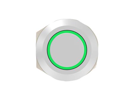 AV1210E624R04 TE Connectivity AV12 Series Illuminated Push Button Switch, Momentary, Threaded, 9mm Cutout, SPST, Green LED, 24V, IP67