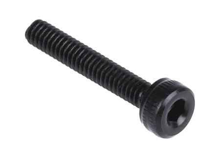 293-296 RS PRO Black, Self-Colour Steel Hex Socket Cap Screw, DIN 912, M2 x 12mm