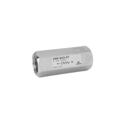 VNR-210-1-8 Camozzi VNR Non Return Valve G 1/8 Female Inlet, G 1/8 Female Outlet, 0.2 → 10bar