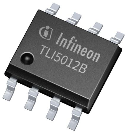 TLI5012BE1000XUMA1 Infineon 2-Axis Surface Inclinometer 3 V 5.5 V, SPI, DSO, 8-Pin
