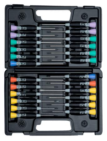 706-5 Bahco 24 pieces Precision Hexagon, Phillips, Pozidriv, Slotted, Torx Screwdriver Set