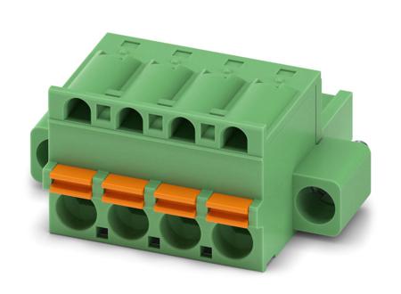 1873223 Phoenix Contact, 5.08mm Pitch, FKC 2.5/ 4-STF-5.08, 4 Way, , Pluggable Terminal Block, Plug, Panel Mount, Screw