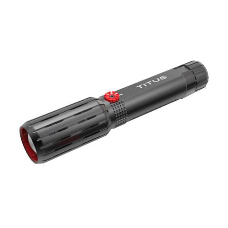 OBS-IM3_TITUS Observer Tools LED - Flashlight Black/Red - Rechargeable 2000 lm, 6.9 in