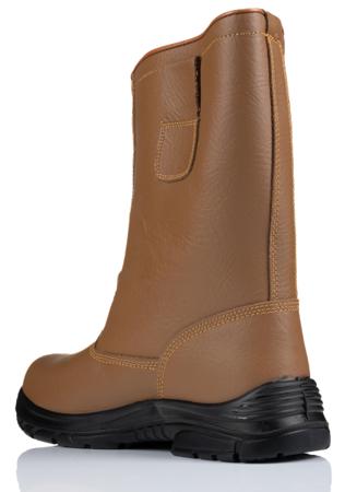 F900-06 RS PRO Brown Steel Toe Capped Unisex Safety Boot, UK 6, EU 39