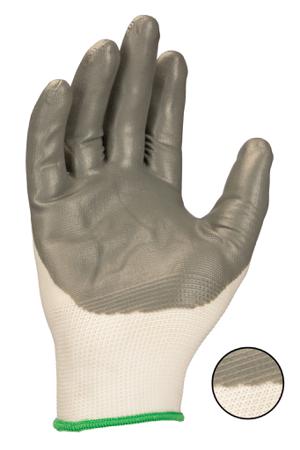 G792-09 RS PRO Grey Polyester General Purpose Gloves, Size 9, Large, Nitrile Coating