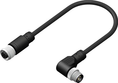 206-7655 RS PRO Female Straight to Right Angled Male Connector & Cable, 8 Core 2m Cable
