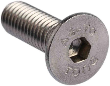 304-4839 RS PRO Stainless Steel Hex Socket Countersunk Screw, ISO 10642, M8 x 25mm