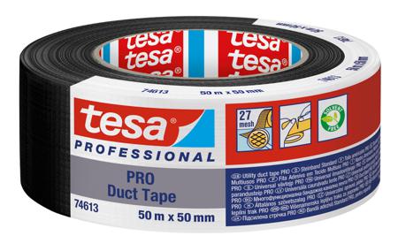 74613-00002-15 Tesa Tesa PRO 74613 Duct Tape  Duct Tape, 50m x 50mm, Black