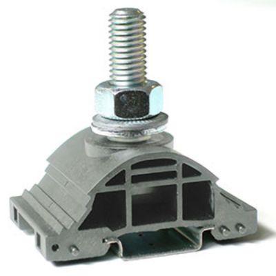 262-4134 RS PRO Grey DIN Rail Terminal Block, 240mm², 1-Level, Bolt Termination