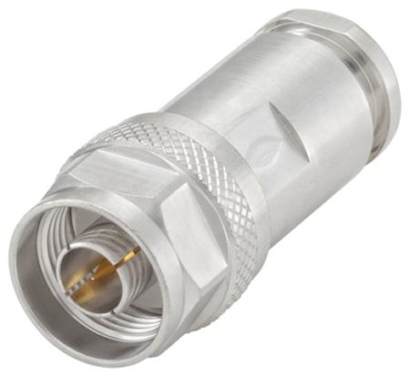 53S102-015N5 Rosenberger, Plug Cable Mount N Connector, 50Ω, Clamp Termination, Straight Body