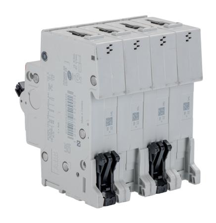 2CDS254001R0325--S204-B32 ABB System M Pro 32A MCB Mini Circuit Breaker, 4P Curve B, Breaking Capacity 6 kA
