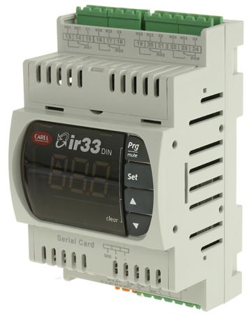 DN33Z7LR20 Carel DN33 PID Temperature Controller, 144 x 70mm, 4 Output Relay, 12 → 24 V ac, 12 → 30 V dc Supply