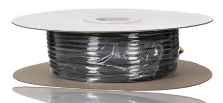 251-0826 RS PRO Expandable Braided Nylon 66 Black Cable Sleeve, 10mm Diameter, 100m Length