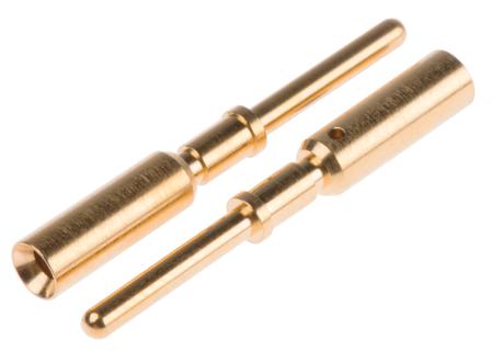 21011009925 HARTING Male Crimp Circular Connector Contact, Contact Size 1.5mm, Wire Size 16 AWG