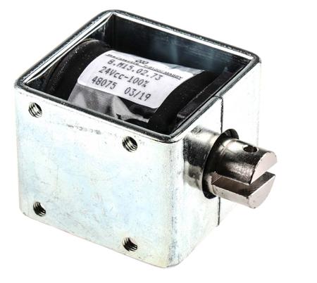 8-M15-02-73-24-VCC-100- Pull Action DC D-Frame Solenoid, 15mm stroke, 15W, 24 V dc