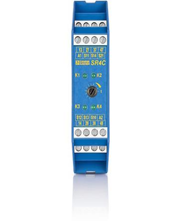 475222 ZANDER AACHEN SR4C SR4C Safety Relay 24V, Single/Dual-Channel 4 Safety Contacts