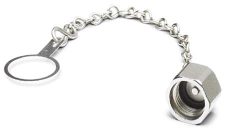 1430491 Phoenix Contact Sealing Cap for use with 16 mm Fastening Eye, Flush Type Connector, M12 Plugs with Chain