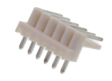 22051062 Molex 5046 Series Right Angle Through Hole PCB Header, 6 Contact(s), 2.5 mm Pitch, 1 Row, Unshrouded