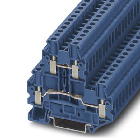 3044791 Phoenix Contact  UTTB 4 BU Series Blue, 0.14 → 6mm², Double-Level, Screw Termination