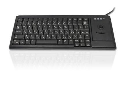 KYB500-K82B-CY Ceratech  Wired USB Touchpad Keyboard, QWERTY (Cyrillic), Black