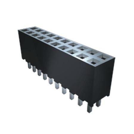 SQT-107-01-F-S Samtec, SQT 2mm Pitch 7 Way 1 Row Straight PCB Socket, Through Hole, Solder Termination