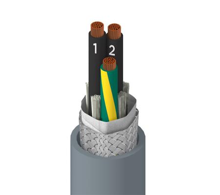 901603CY SL005 Alpha Wire Xtra-Guard FLEX Performance Cable Multi-Core Industrial Cable, 3 Cores, Screened, 305 m, Grey Thermoplastic