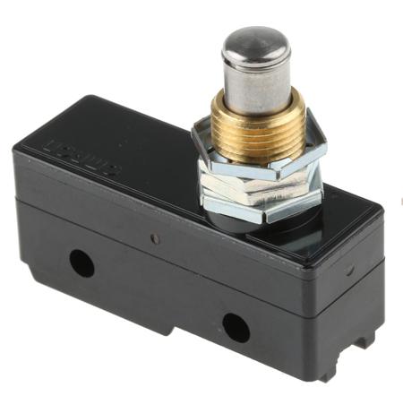 Z-15GQ Omron, Snap Action Limit Switch - Thermosetting Resin, NO/NC, Plunger, 500V, IP00