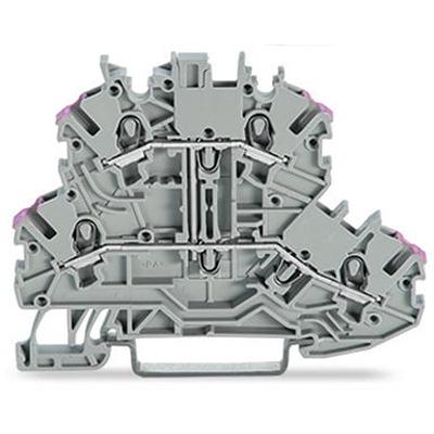 2000-2208 Wago , DIN Rail Terminal Block, 24 → 16AWG, Push-In Cage Clamp, ATEX, EAC Ex, IECEx