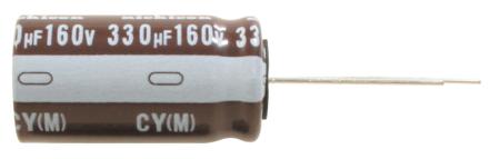 UCY2G330MHD Nichicon 33μF Aluminium Electrolytic Capacitor 400V dc, Radial, Through Hole -