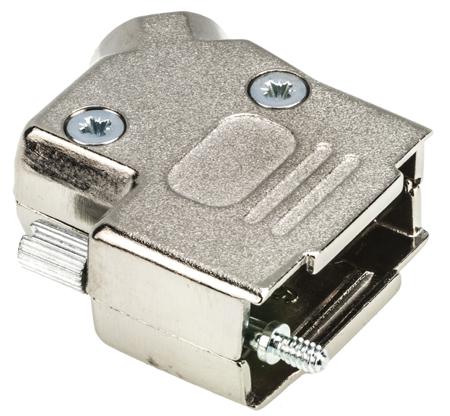 D45ZK9-K MH Connectors MHD45ZK Series Zinc Angled D-sub Connector Backshell, 9 Way, Strain Relief