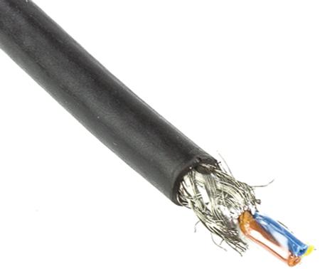09456000135 HARTING, 20m Cat5, Black, SF/UTP Shielded, Unterminated PVC Sheath