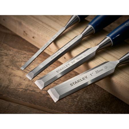 0-16-130 Stanley 4 Piece Chisel, 320mm Length