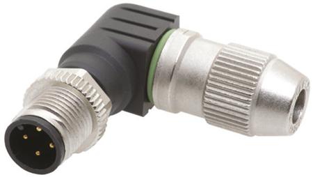 21011405081 HARTING Circular Connector, 4 Contacts, Cable, M12 Connector, Plug, Male, IP65, IP67, Harax M12 Series