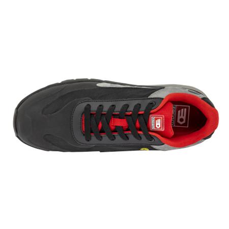 07SUZUKA2834PT41 Parade SUZUKA Unisex Black, Grey, Red Composite Toe Capped Safety Shoes, UK 7, EU 41