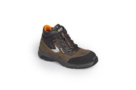 J4678-6B-K-4-S3-SRC-43 Bicap Kite Unisex Brown Composite Toe Capped Safety Shoes, UK 9, EU 43
