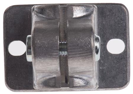 12180000020 Rose+Krieger Die Cast Aluminium FK Flange Clamp, 18.1mm Round Tube, M6 Thread